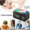 2 in 1 Wooden Digital Alarm Clock Image 3