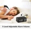 2 in 1 Wooden Digital Alarm Clock