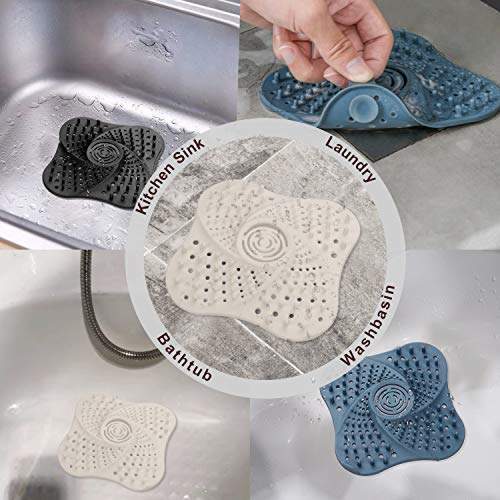 3 Pack Bathroom Hair Catcher Image 2 3 Pack Bathroom Hair Catcher Image 2