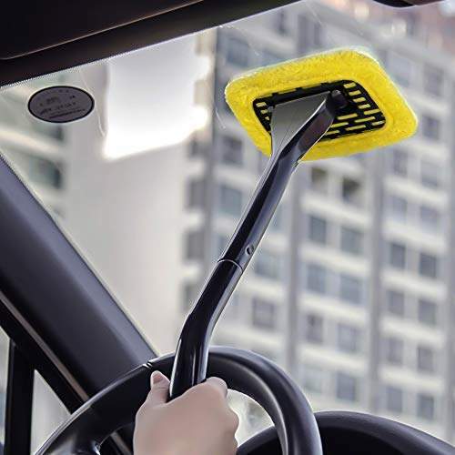 YOOHE Car Window Cleaner - Windshield Cleaner Tool, Car Windshield Cleaner  with Detachable Handle for Auto Inside Glass Wiper Interior Accessories Car Cleaning  Kit