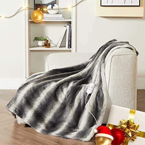 Electric Heating Faux Fur Blanket Image 3 Electric Heating Faux Fur Blanket