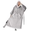 Sherpa Fleece Wearable Blanket Hoodie Image 1 Sherpa Fleece Wearable Blanket Hoodie Image 1