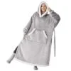 Sherpa Fleece Wearable Blanket Hoodie Image 1