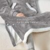 Sherpa Fleece Wearable Blanket Hoodie Image 4