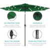 Solar Powered LED Patio Umbrella Image 5