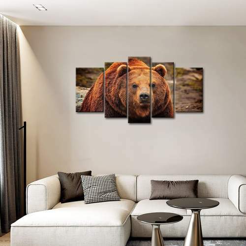 Brown 5 Piece Wall Bear gifts