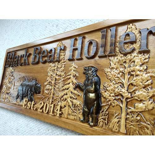 Personalized Wood Sign Custom Bear gifts