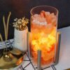 Original Himalayan Salt Night Lamp glows in the night