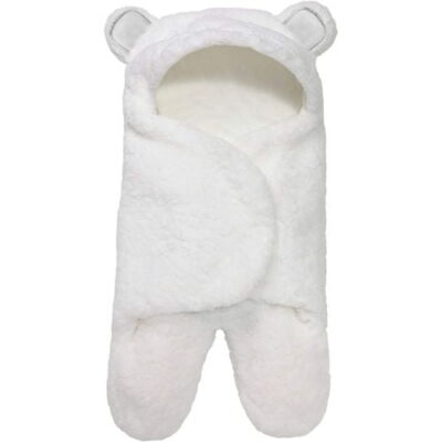 white newborn baby wrap to cuddle
