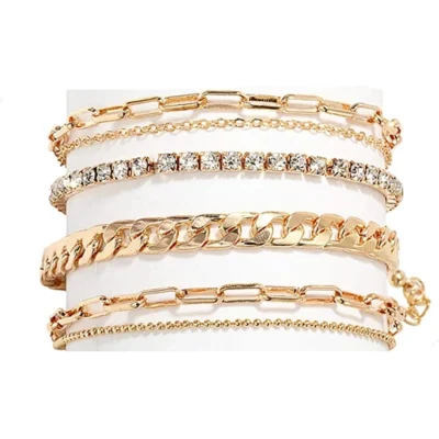 Golden color anklets