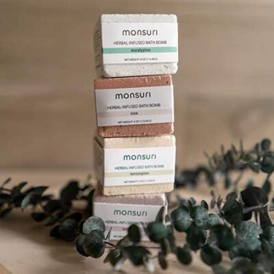 Monsuri herbal infused bath bomb set