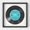 black framed couples favorite song lyrics printed in cassette tape