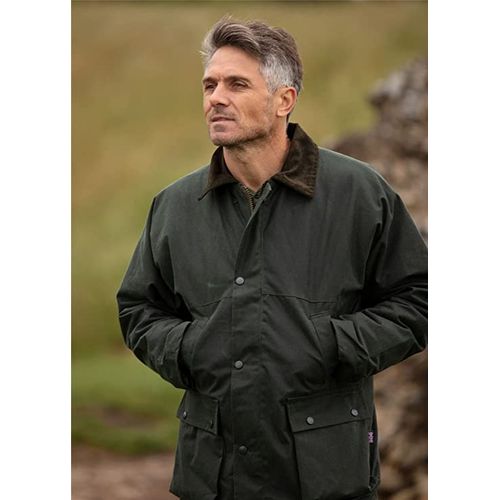 countrywear waxed coat olive