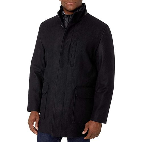 quilted jacket with zip closure