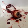 scaring eyeball fell down in the floor with full of blood scaring eyeball fell down in the floor with full of blood