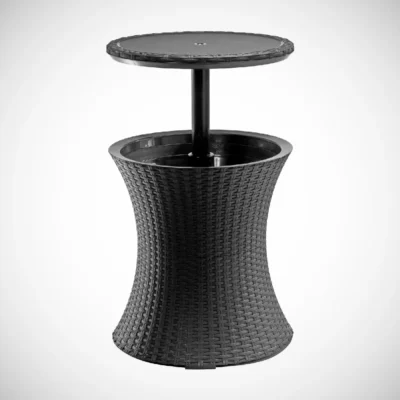 Patio sitting table with cooler
