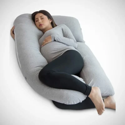 pregnant woman sleeping using side pillow