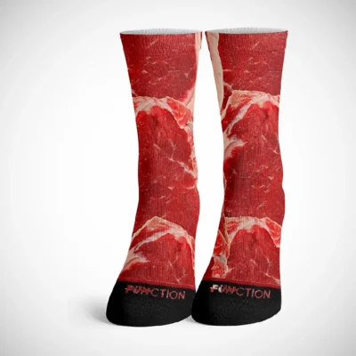 red meat socks pair