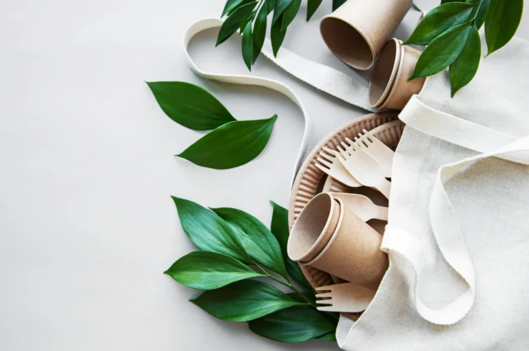 zero waste concept paper tableware