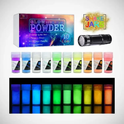 Multi color glow powders