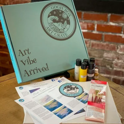 Painting subscription Box with Painting Kit